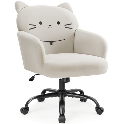 Upholstered Fabric Swivel Armchair