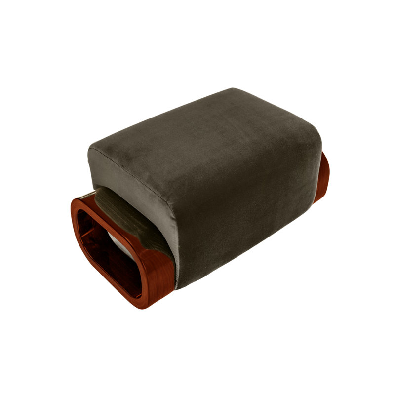 Cayenne Ottoman, Earth Velvet