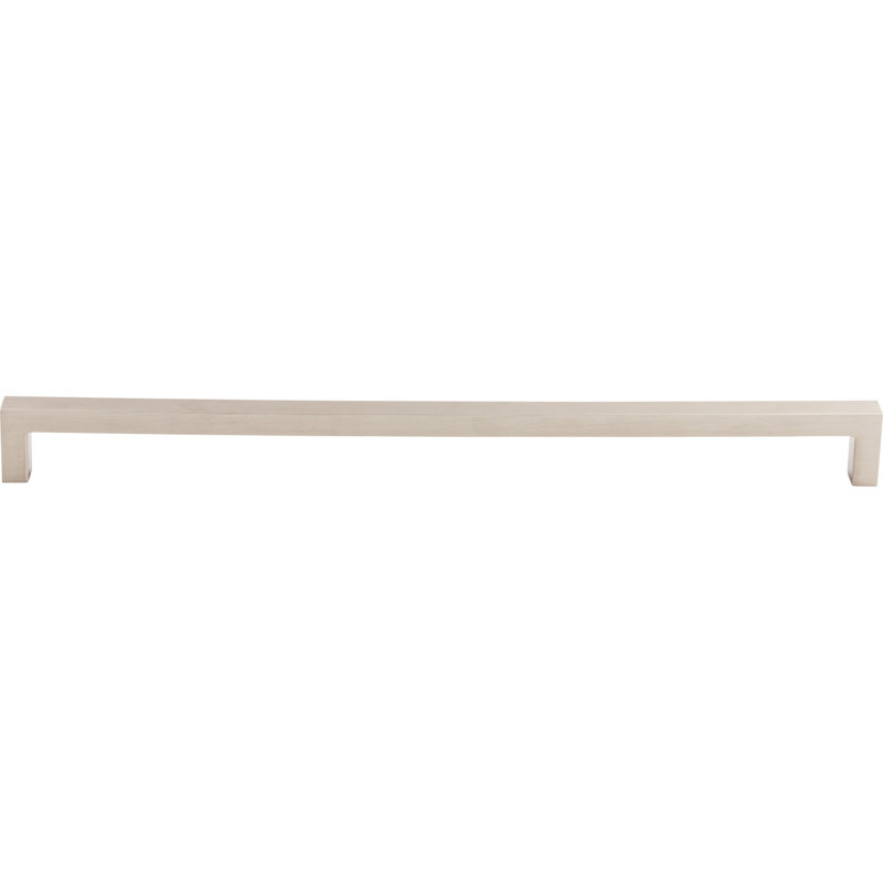 Square Bar pull, Brushed Satin Nickel, 12 5/8" Center to Center