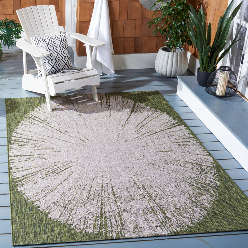 Damini Performance Abstract Indoor/Outdoor Area Rug, Rectangle 8' x 10'