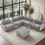 Canapé modulaire réglable moderne, tissu chenille, peu encombrant pour la maison