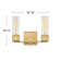 Xander 2-Light Dimmable Vanity Light