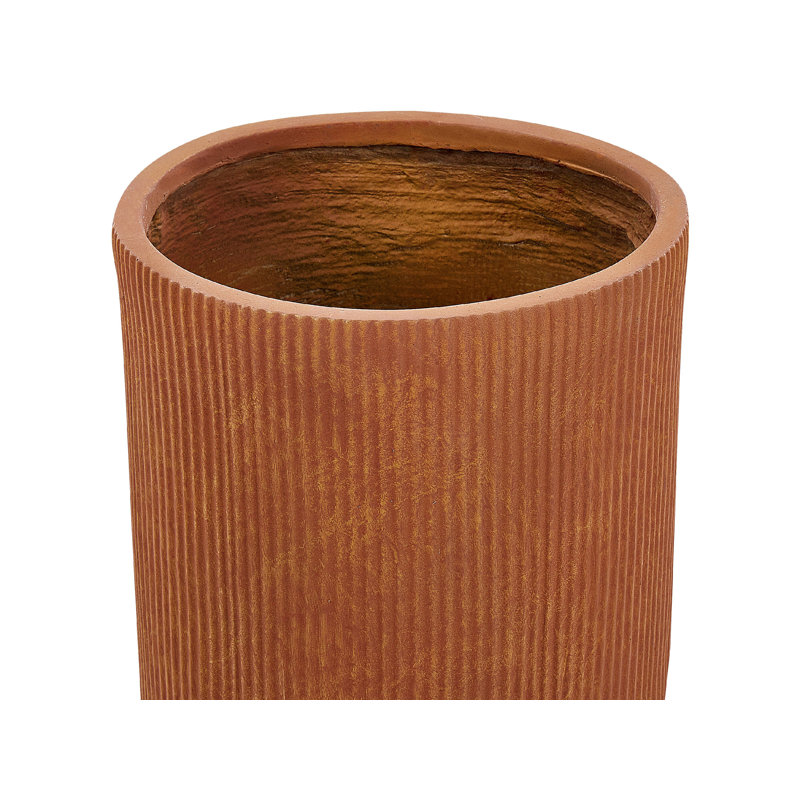 Dancourt Pot Planter, 56cm H x 37cm W x 37cm D, Golden Brown