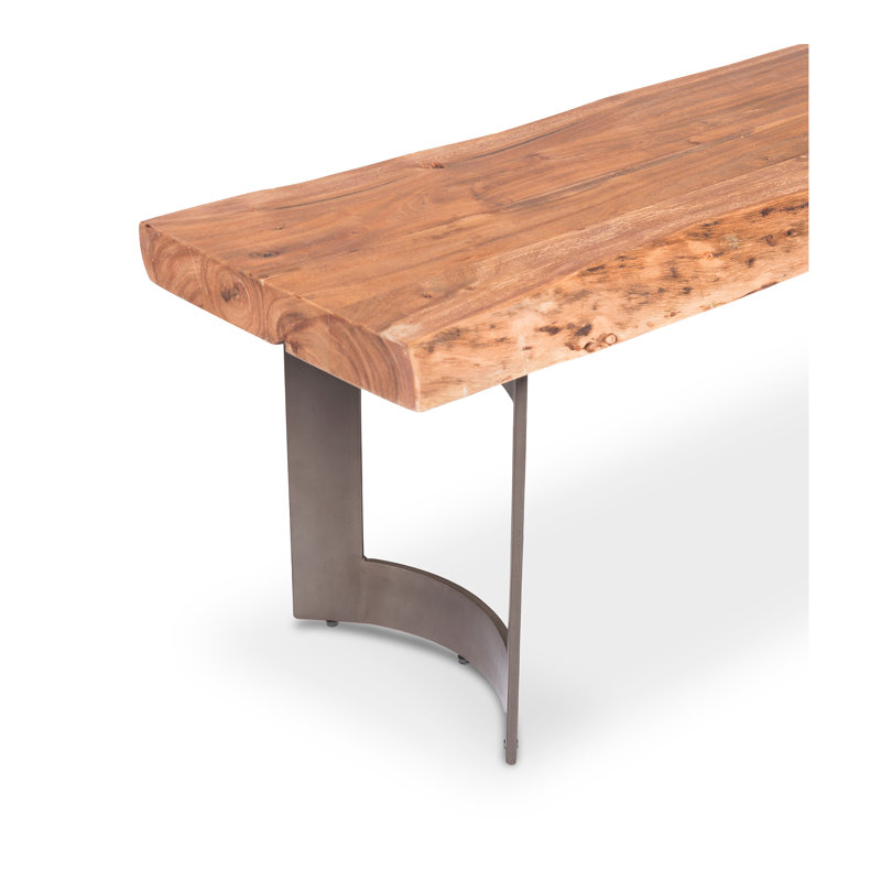 Kenmore Solid Wood Bench, 18" H x 92" W x 15" D, Brown