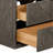 36" Transitional Floating Single Sink Solid Wood Gray Oak Bath Vanity with Engineered Marble Top-1306221240