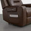 Olathe Genuine Leather Dual Motor Lay Flat Power Recliner With Power Headrest-1428927204