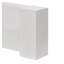 Plinthe chauffante blanche de 3 pi - façade de remplacement en acier robuste pour unités de chauffage électrique, installation facile à améliorer