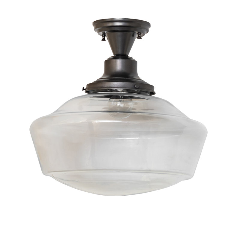 Plafonnier 16 po, Brun artisanal
