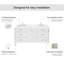 ARIEL Monroe 72 Double Sink Bathroom Vanity with Carrara Quartz Top-1236486689-1267535068-1267535058