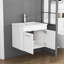 Meuble-lavabo mural moderne 24 po avec lavabo en céramique et portes à fermeture en douceur Jarrett