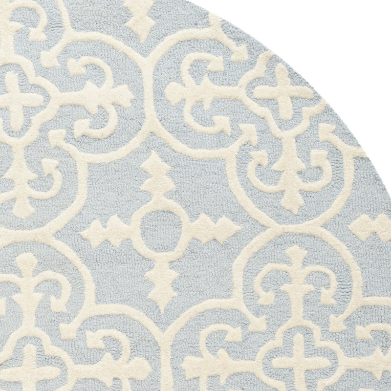 Cambridge Hand Tufted Wool Oriental Rug, Round 8'