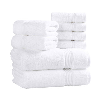 Alexia 8-Piece Egyptian Cotton Towel Set