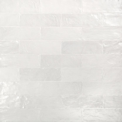 Tilebar Sample- Serene White 3D Seamless Pearl Polished Mosaic Tile, Backsplash and Wall | Sample