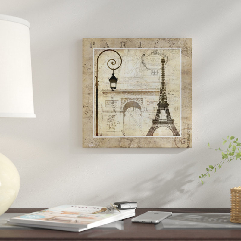 «Paris Holiday» par Keith Mallett, impression sur toile tendue, H 12 po x l 12 po x P 1,5 po, Pas de tapis, Toile tendue