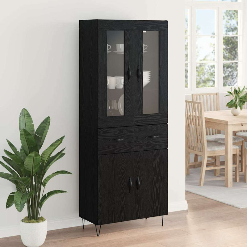 69.5cm Sideboard, Black Oak