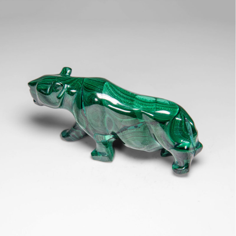 Malachite Gemstone Polished Decorative Carving