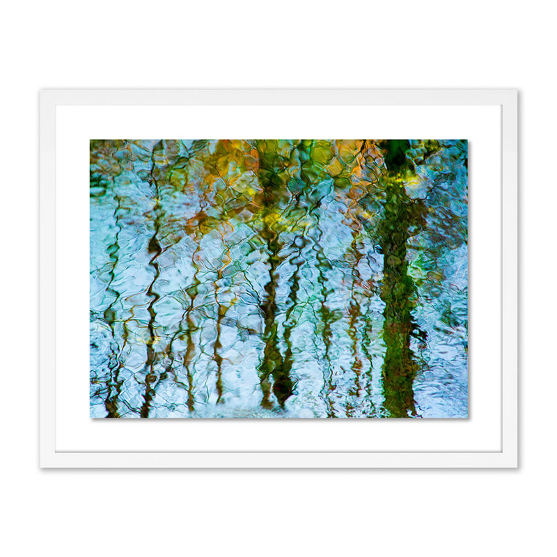 Reflection II Print by Geoffrey Baris, 19" H x 24" W x 1.5" D, White