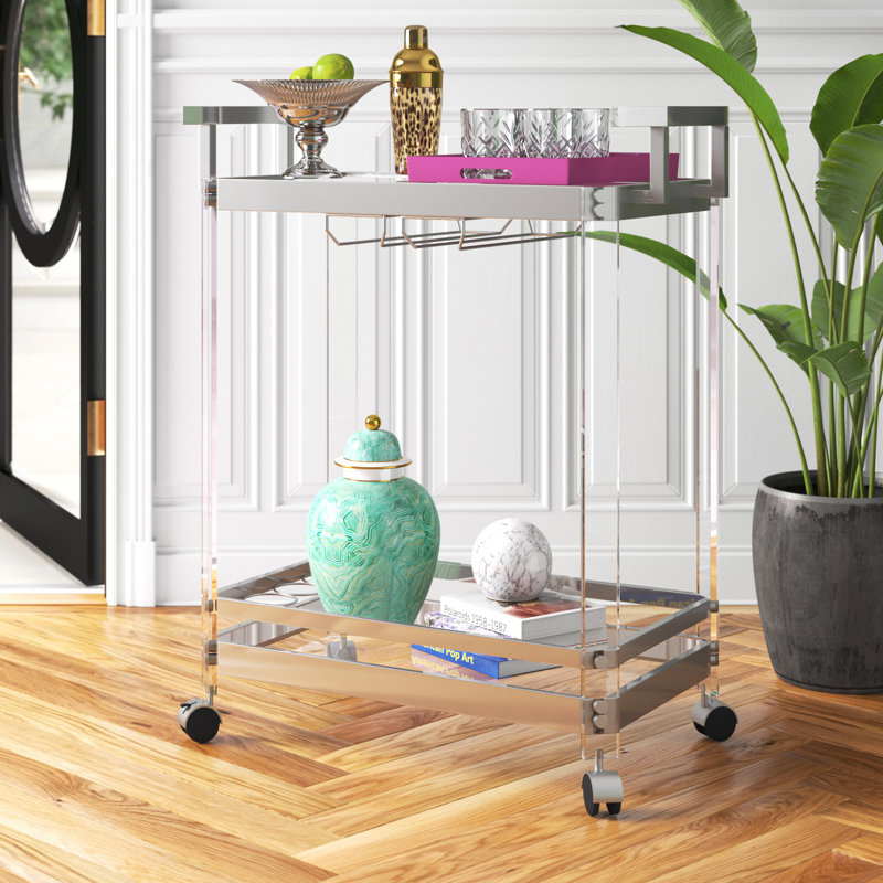Chariot-bar pour le service Cartie, Argent