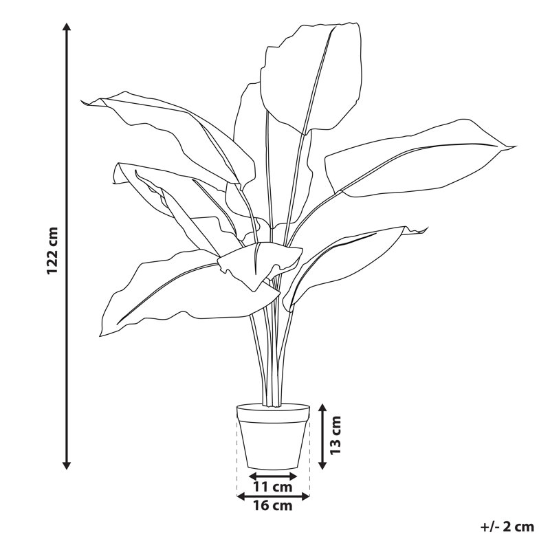 122cm Faux Dracaena Plant in Planter