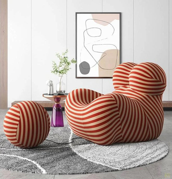 Fauteuil, Rouge
