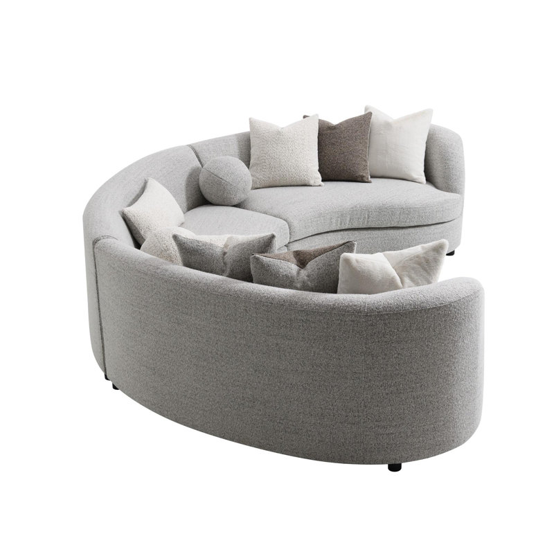 Canapé modulaire rembourré Ivria avec 9 coussins Ivria