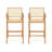2 Piece Bar Stools (Natural)