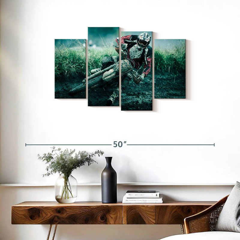 Sireci Drifting Dirt Bike, 22" H x 36" W