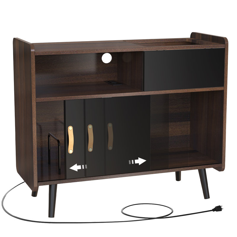 Metal 30.51'' H Media Cabinet