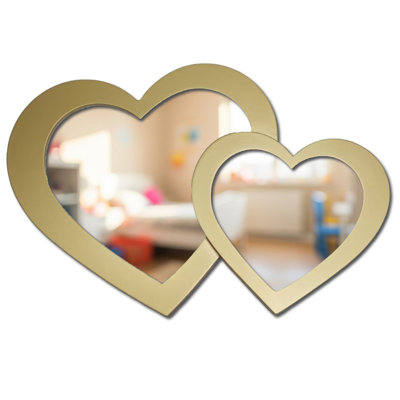 Eternity Double Heart Mirror, 24 Inches