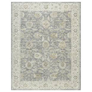 Plumerra Rust/Ivory Farmhouse Damask Indoor Area Rug