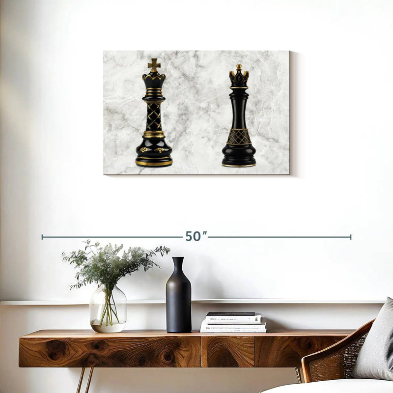Senne Chess Royalties, 20" H x 30" W