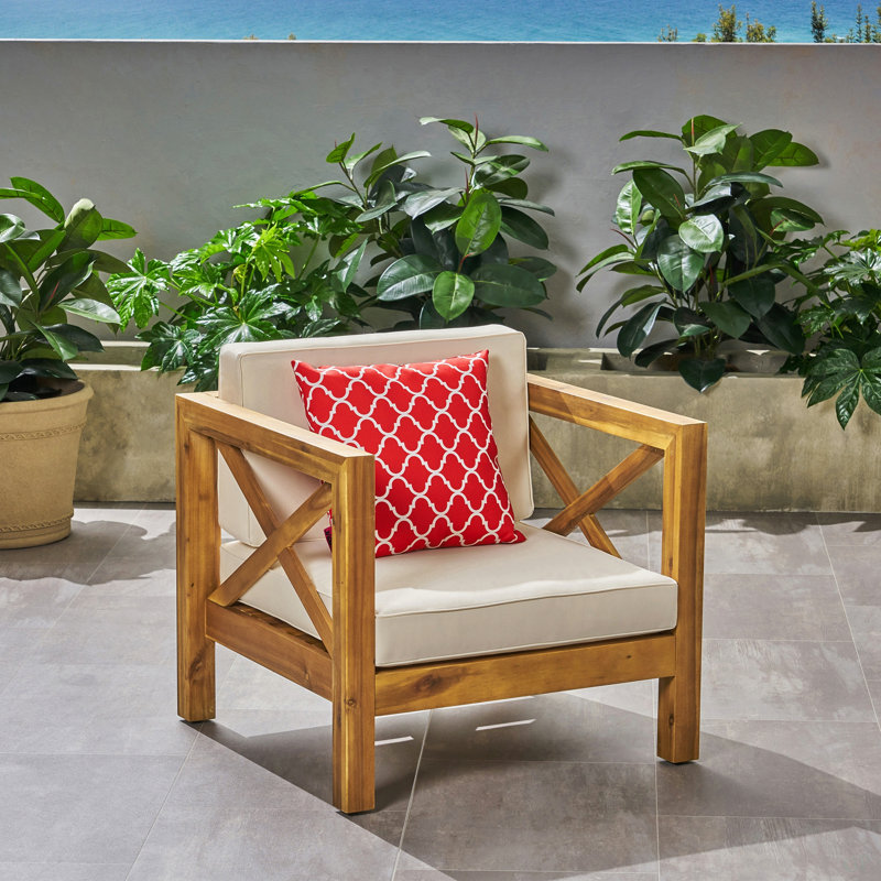 Chaise d'extérieur pour club, Beige