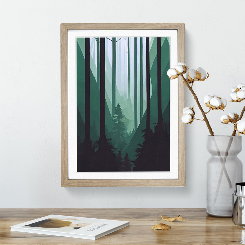 Remarkable Forest - Framed Print, 46cm H x 34cm W x 2cm D, Oak