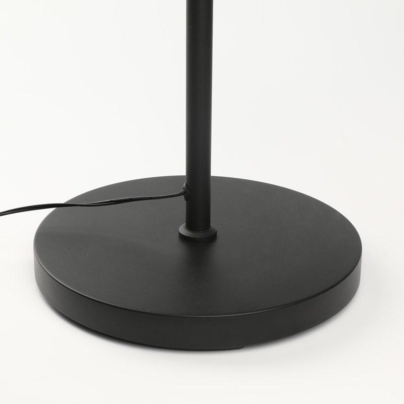 Hemion 72.8" RGB LED Black Torchiere Modern Floor Lamp with Remote Control and Foot Switch