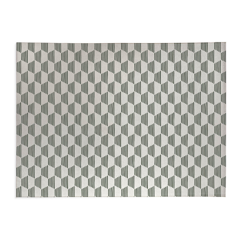 Tapis de cuisine anti-dérapant léger Hexaline, Rectangle 4pi x 6 pi, Chimichurri
