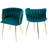 Uresti 17.75'' H Tufted Upholstered Metal Armchair-477132650-515900531