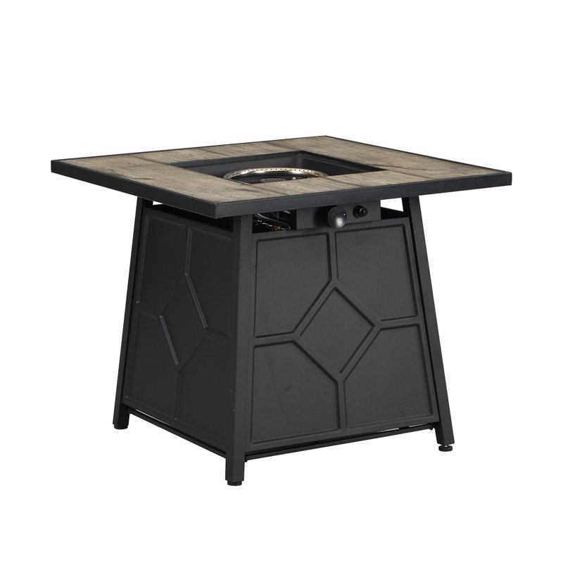 Sittig Square Stone Propane Smokeless Fire Pit Table