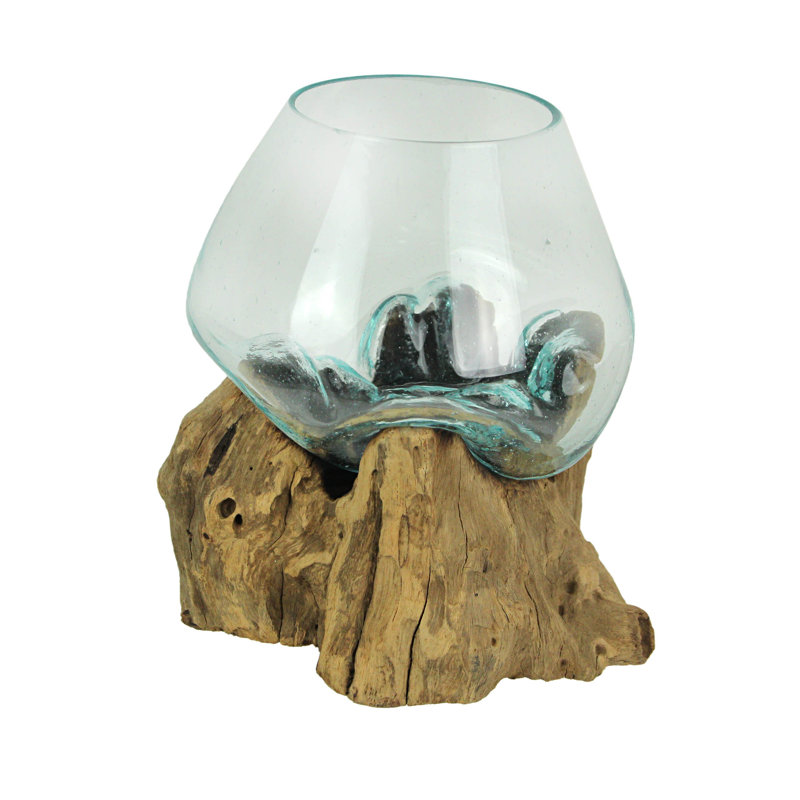 Latitude Handmade Wood Table Vase