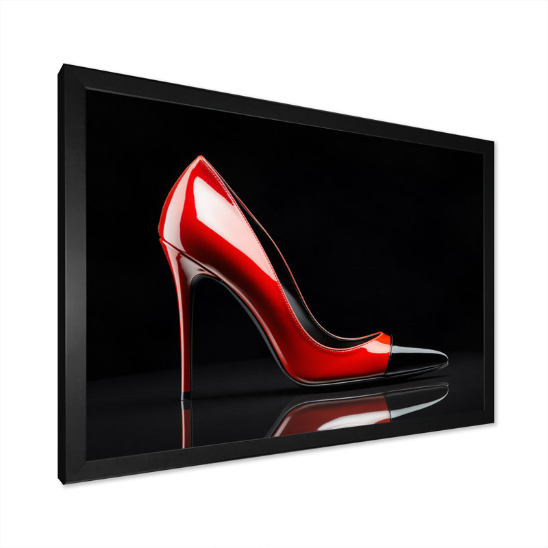 " Fashion High Heels Sleek Silhouette II ", H 30 po x l 40 po x P 1,5 po, Cadre simple noir