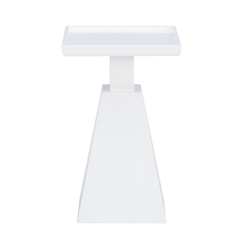 Ivaylo Tray Top End Table, White
