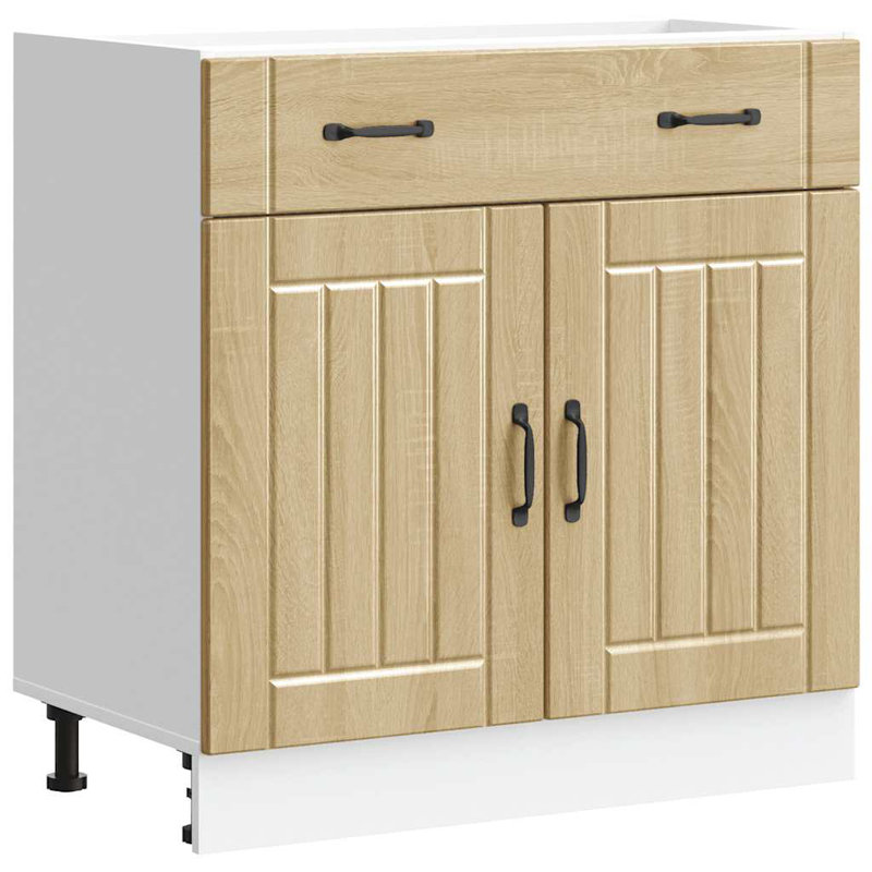 Kitchen Base Cabinet Lucca Engineered Wood, Sonoma Oak