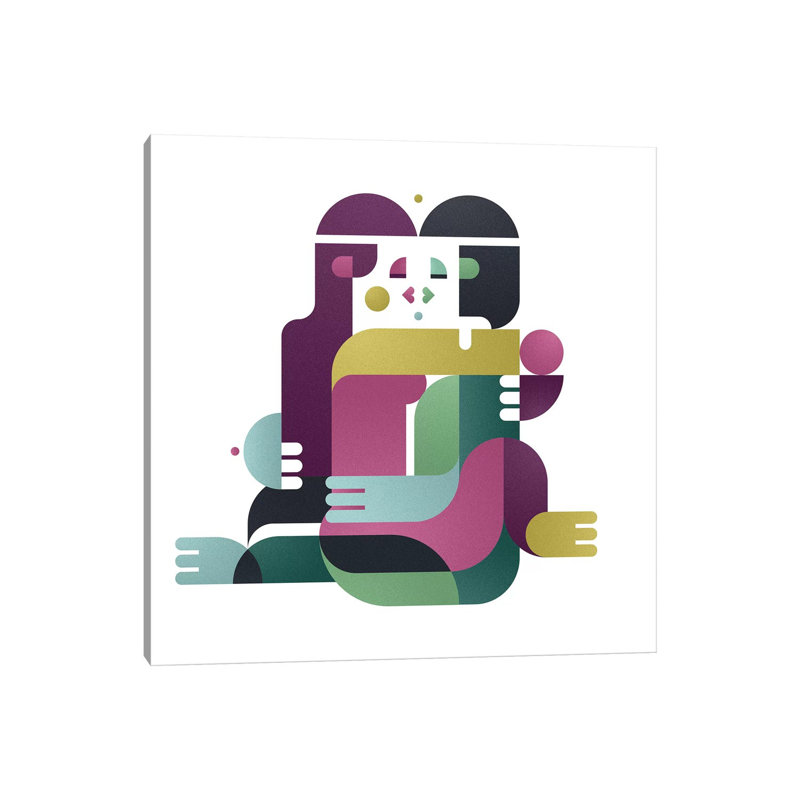 A Kiss, Face To Face by Antony Squizzato - Wrapped Canvas Print, 30.48cm H x 30.48cm W x 1.905cm D