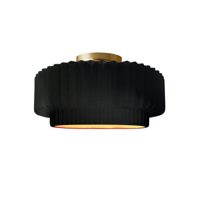 Dottie Ceramic LED Semi Flush Mount