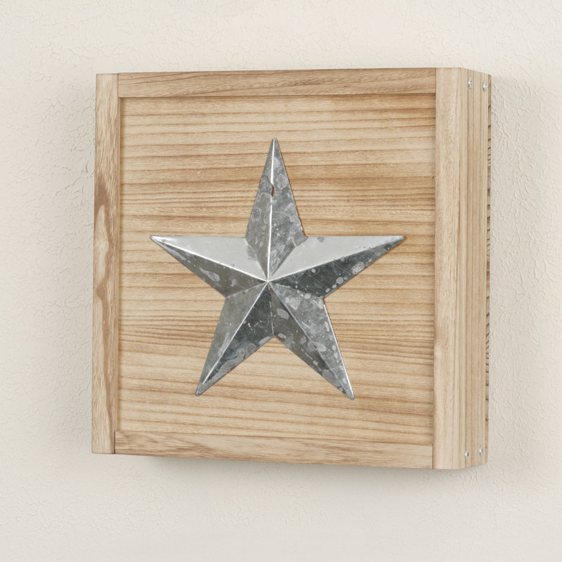Décoration murale d’armoire en bois massif, Naturel