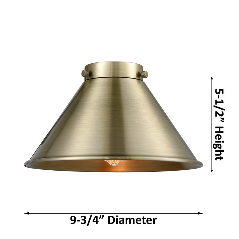Cambarville 1 - Light Single Pendant, No Bulb Included, Brushed Brass