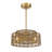 Chaddie 20" 4-Light Fandelier in Warm Brass with Remote Control
