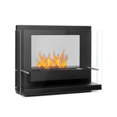 Vidro Klarstein 63cm W Black Bio-Ethanol Fireplace Insert