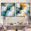 Jeremy - Ensemble de 2 collages abstraits carrés-101858478-101858481