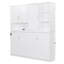 Lit escamotable mural simple avec armoire supérieure, tablettes, lit pliable peu encombrant avec lumière et USB pour une vie moderne-793870376