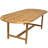Bradley-John Extendable Oval Teak Outdoor Dining Table